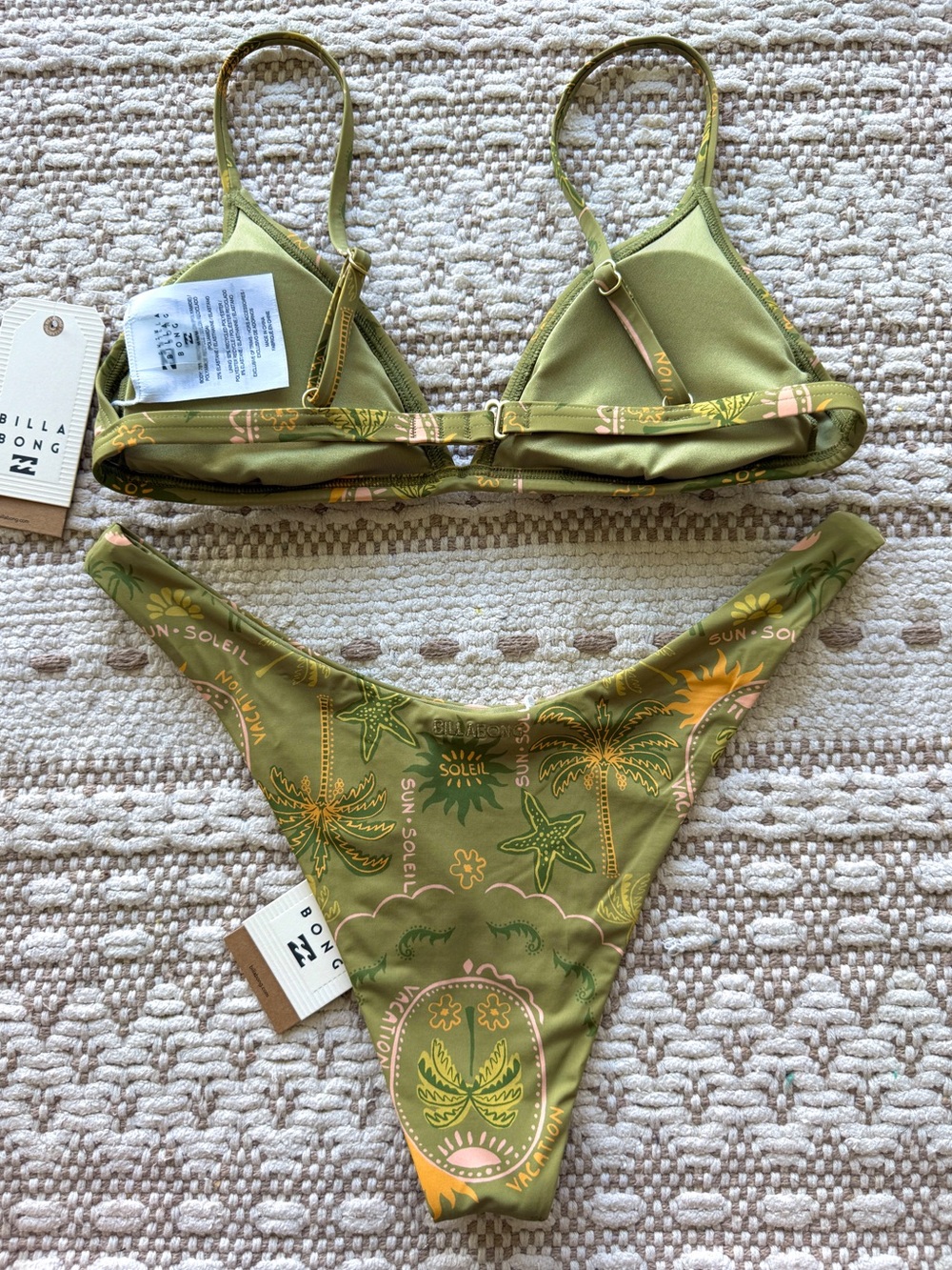 π₯π₯BILLABONG - VACA SOLEIL CECI TRIANGLE SKIMPY DIPPI BIKINI SETπ₯π₯ - Picture 7 of 9